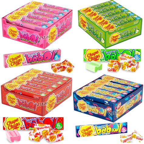 Chupa Chups Big Babol Tutti Frutti Raspberry Strawberry Flavour Soft