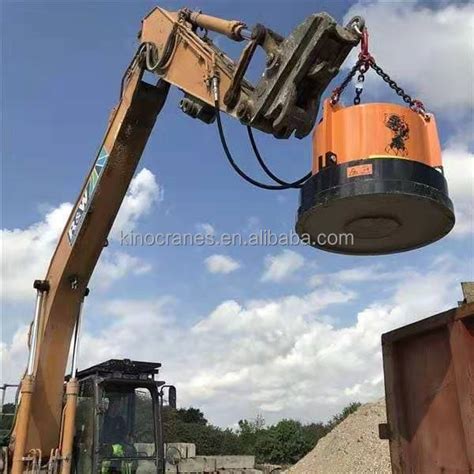 Hydraulic Magnet Lifting Magnet Lifter Installed On Excavator Buy