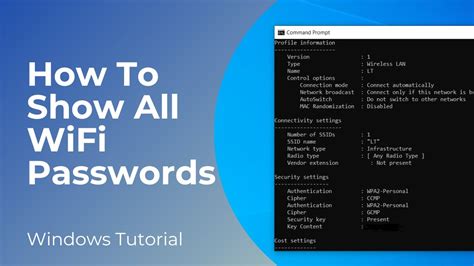 How To Show All Wifi Passwords In 1 Minute Easy And Free Youtube