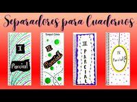 11 Ideas De Separadores Para Cuadernos Separador Cuadernos Como