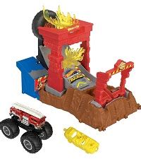 Amazon co jp ホットウィール Hot Wheels モンスタートラック ビッグループ チャレンジ プレイセットミニカー プレイセットモンスタートラック ミニカー 計