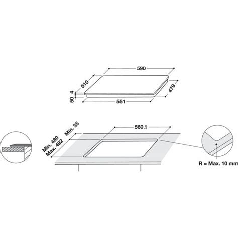 Whirlpool Wlb Bf Wl B Bf Piano Cottura Induzione Larghezza