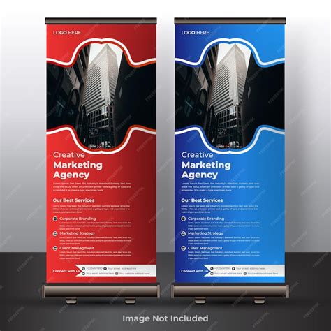 Premium Vector Vector Corporate Business Roll Up Banner Standee