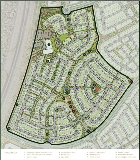 Sidra Villas Phase Master Plan By Emaar At Dubai Hills Estate