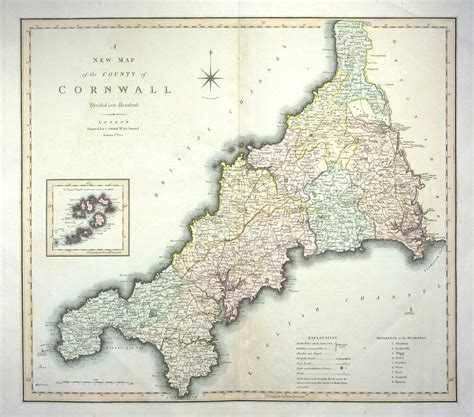 Jonathan Potter Map A New Map Of The County Of Cornwall Divided Into