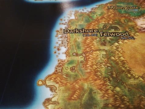 World Of Warcraft Classic Zones Map A1 841x594mm Hp Photo Etsy