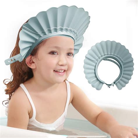 Komidk Baby Shower Cap Shower Bathing Protection Hat Safe