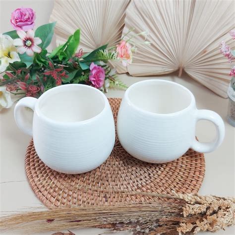 Jual Mug Donat Putih Keramik Elegan Mewah Gelas Keramik Shopee Indonesia