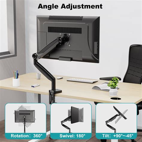 Mount Pro Single Monitor Mount For Max 35 Inches Computer Screen Heav