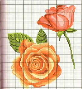 Cross Stitch Rose Plastic Canvas Diy And Crafts Roses Crochet