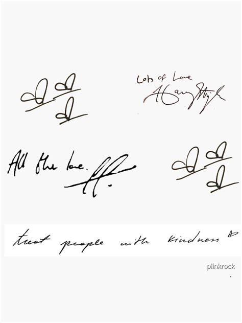 Harry Styles Handwriting Pack Sticker For Sale By Piinkrock Redbubble