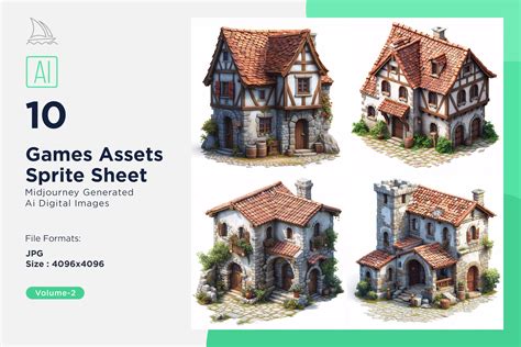 Games Assets Sprite Sheet Set Graphic by shahsoft · Creative Fabrica