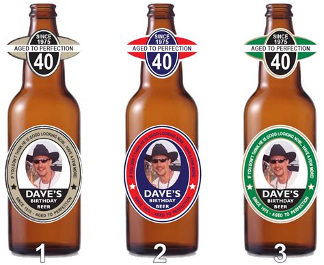 Personalized Beer Bottle Labels Birthday Beer Bottle Labels Etsy