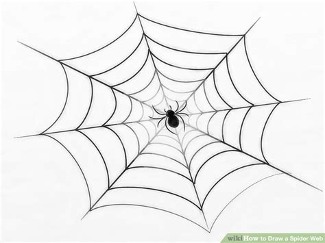 3 Ways To Draw A Spider Web WikiHow