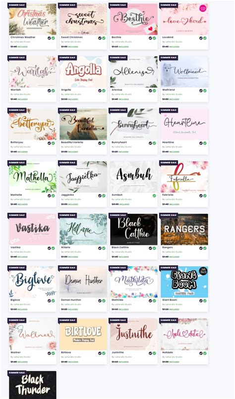 On Twitter Rt Data Bu Summer Fonts Bundle