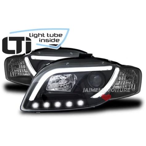 Front Headlights Lti Tube For Black Audi A B