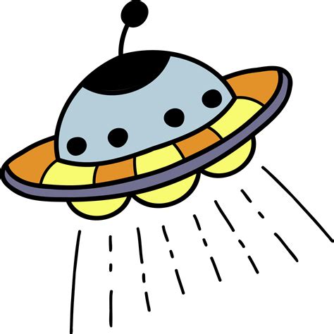 Hand Drawn Cute Ufo Illustration 12664907 Png