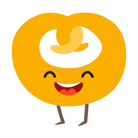 Happy Bagel Cartoon Character Stock Illustration - Illustration of smiling, bakery: 129325413