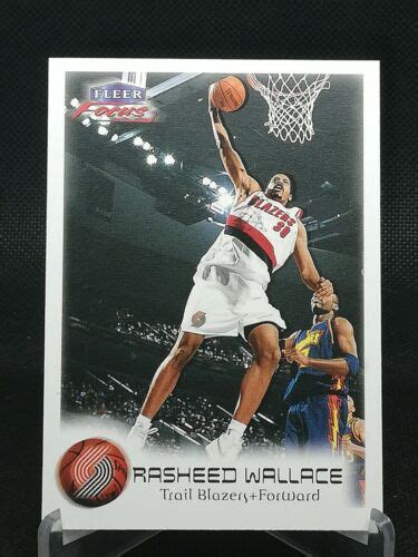 1999 00 Fleer Focus Rasheed Wallace 23 Portland Trail Blazers EBay