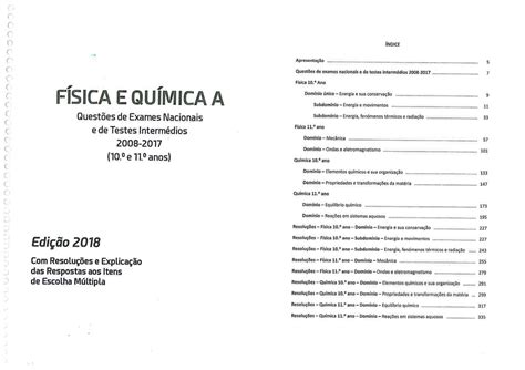 SOLUTION Fisica e quimica questões de exame nacionais 10e 11 anos