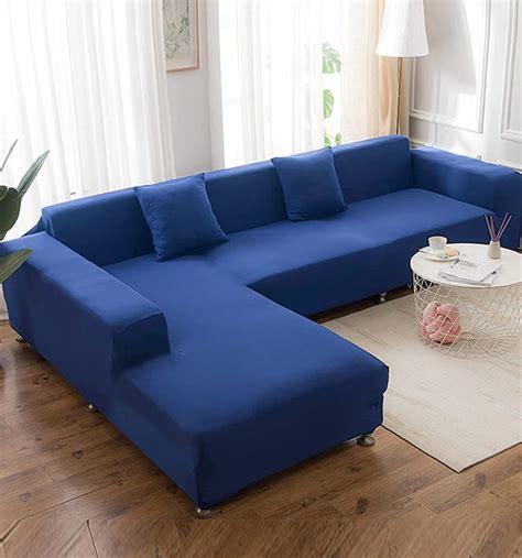 L Shape Sofa Cover 6 Seater 3 3 Standard Size Stretchable Elastic