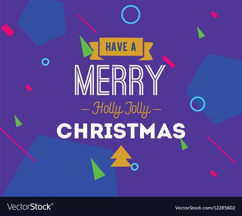 Merry Christmas Typography Background Royalty Free Vector