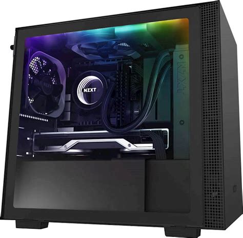 Nzxt H210i Mini Itx Tower Case With Tempered Glass Matte Black Ca H210i