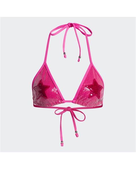 Adidas Originals Triangle Bikini In Pink Lyst UK