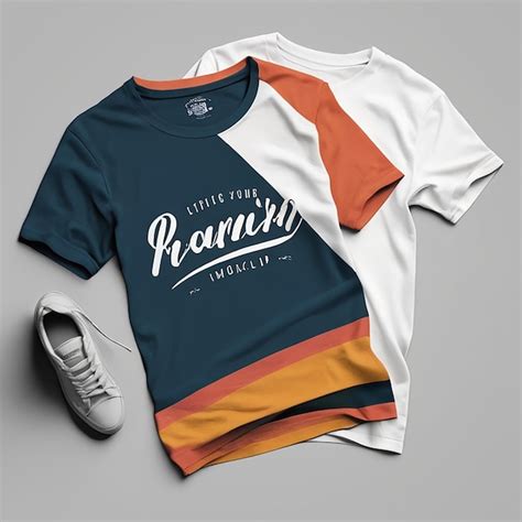 Tshirt mockup design with realistic white tshirt front mockup | Premium ...