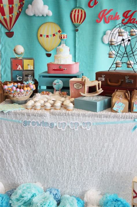 Kara S Party Ideas Growing Up Up Up Hot Air Balloon Birthday Party Kara S Party Ideas