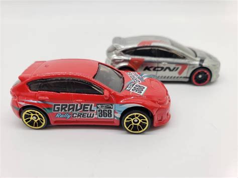 Hot Wheels Subaru Wrx Sti And Ford Focus Rs Miniature Scale Toy Car Etsy