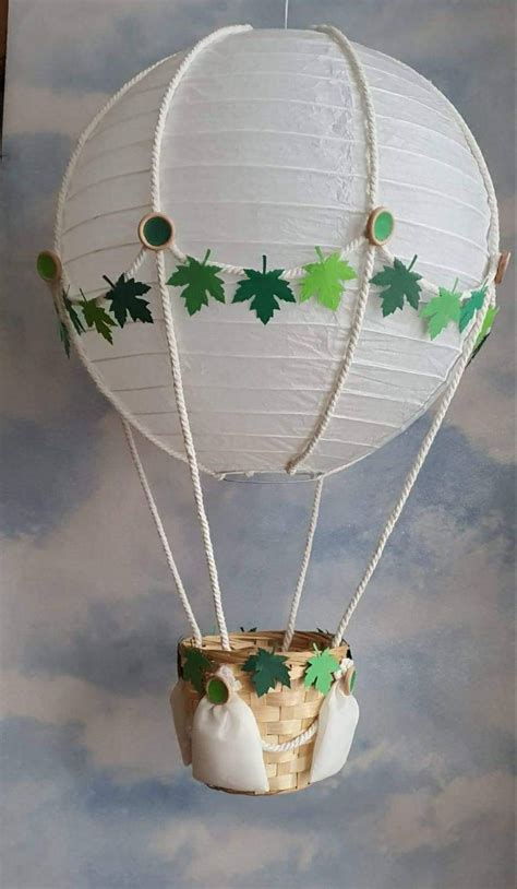 Woodland Themed Hot Air Balloon Nursery Light Shade Etsy Uk