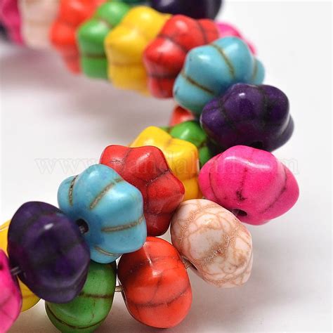 Wholesale Dyed Synthetic Turquoise Bead Strands Pandahall