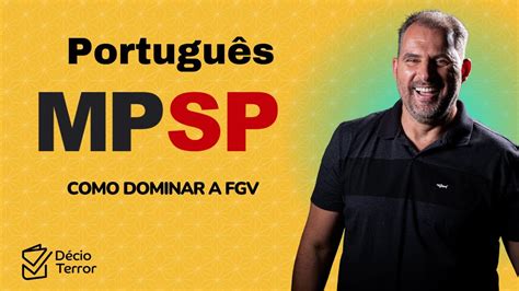 Portugu S Mp Sp Banca Fgv Como Estudar Portugu S Youtube