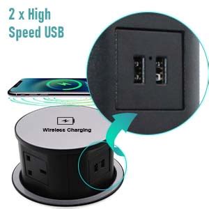 Vorsprung Automatic Retractable Pop Up Power Sockets With Wireless