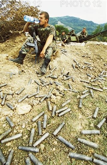 Second Chechen War Russian Soldiers Taking A Break After A Fierce