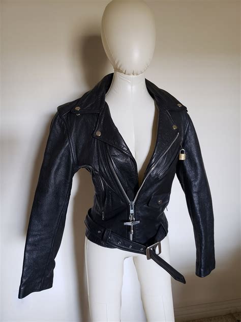 Vintage Wilsons Leather Moto Jacket Etsy Canada