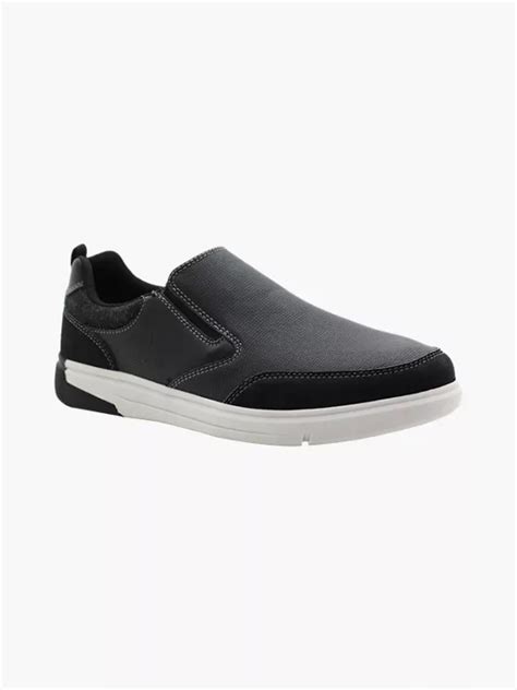 Memphis One Mens Memphis One Black Slip On Casual Shoe In Black