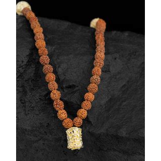 Buy Dare By Voylla Rudraksha Beaded Chain With Prayer Wheel Online