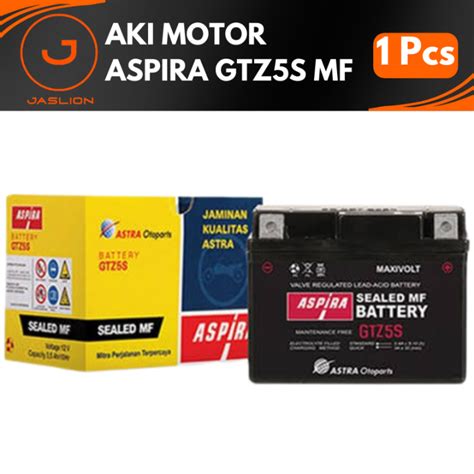 Aki Motor Aspira GTZ5S MF Beat Vario Mio Scoopy 11 GTZ 5SMF GTZ 5S Aki