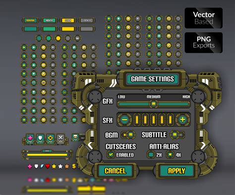 Mechanized Game Gui Game Art Partners