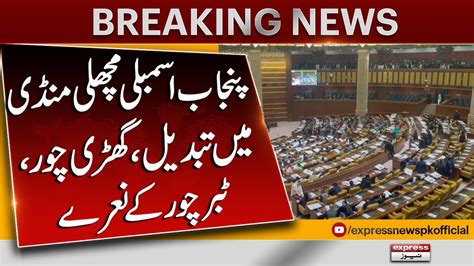 Punjab Assembly Session Pti Vs Pml N Breaking News Express News