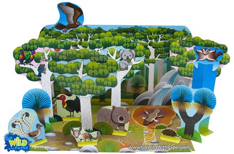 Animal Diorama Projects Go Wild With Paper Papercraft Animals