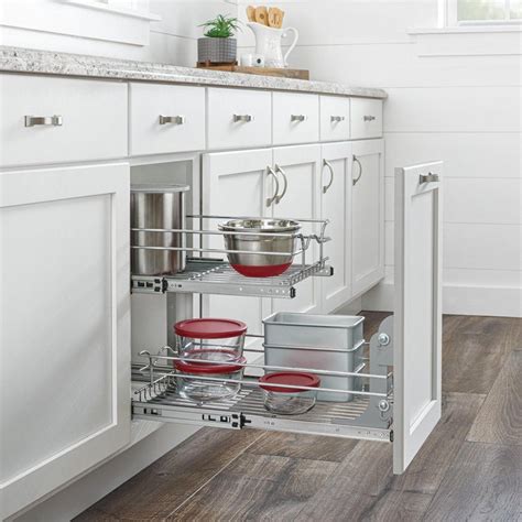 Rev A Shelf Tier Wire Pull Out Cabinet Drawer Basket