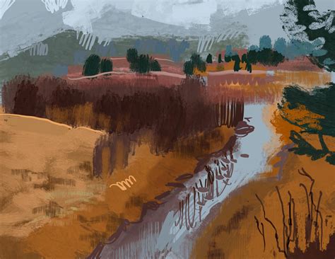 Landscape Studies! :') [Procreate] : r/landscape