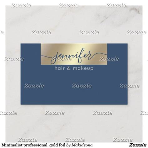 Minimalist Professional Gold Foil Business Card Minimalist Business