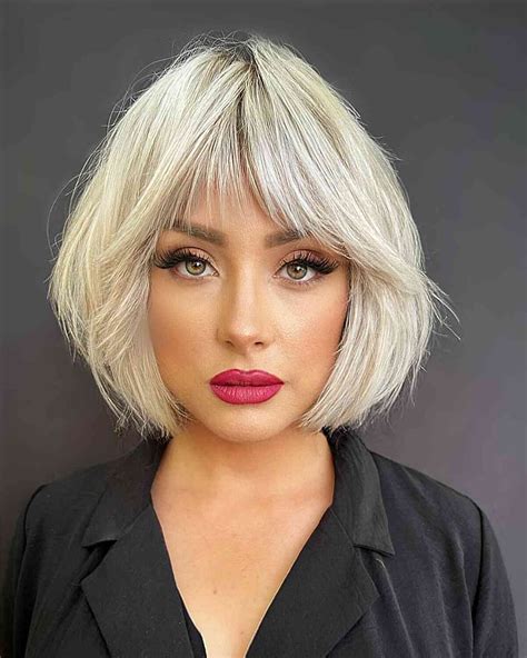 Remarkable Chin Length Bob With Bangs To Consider For Your Next Cut