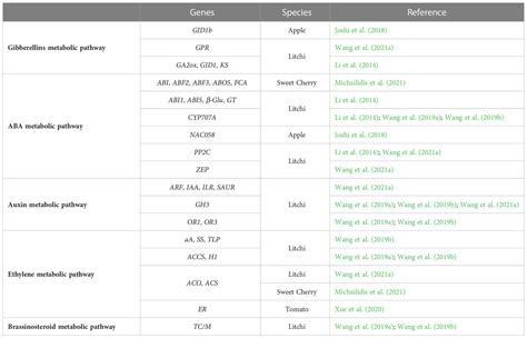 Frontiers Molecular Mechanisms Involved In Fruit Cracking A Review