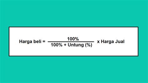 Cara Menghitung Persentase Keuntungan Di Microsoft Excel Youtube