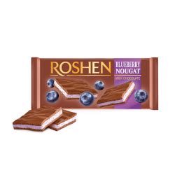 Ciocolata cu lapte și nuga de afine Roshen Magazin Bucuria